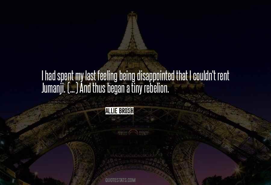 Feeling Disappointed Quotes #1412272