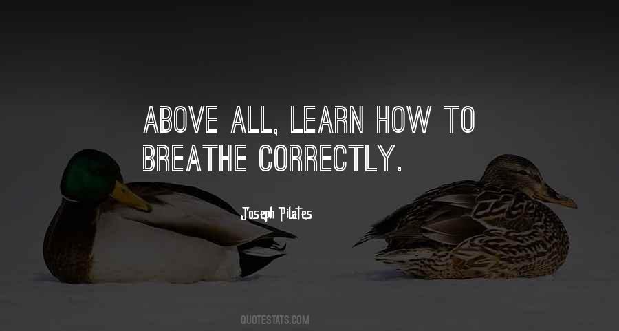 Learn To Breathe Quotes #1078778