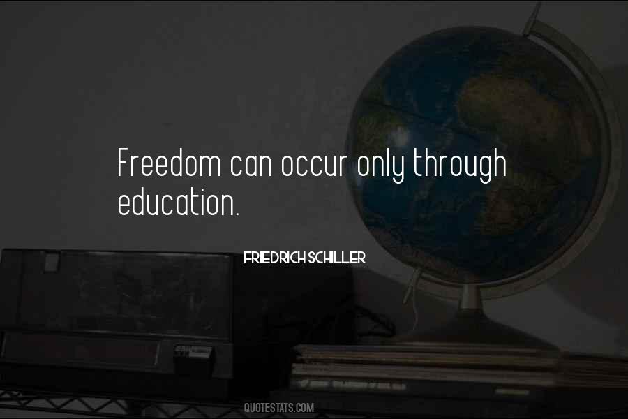 Freedom Education Quotes #1272887