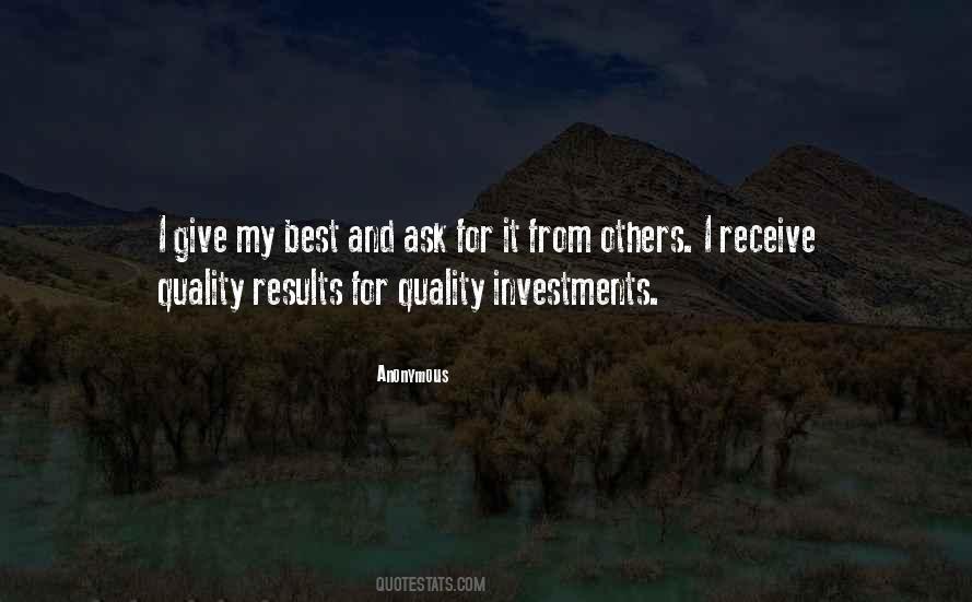 Best Investments Quotes #1598005