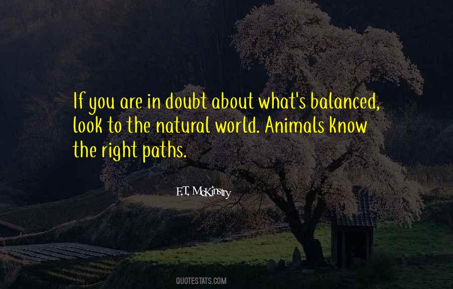 Nature Balance Quotes #568975