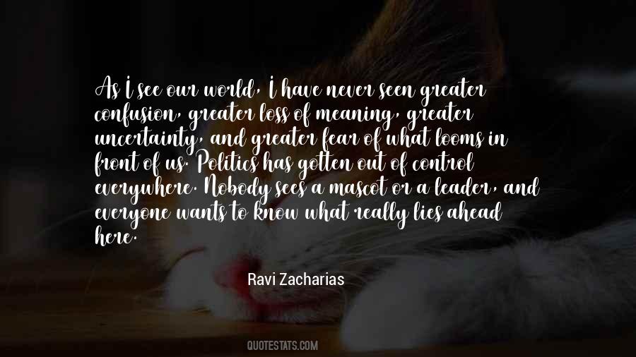 Confusion And Fear Quotes #1213837