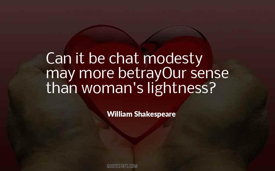 Modesty Woman Quotes #269893