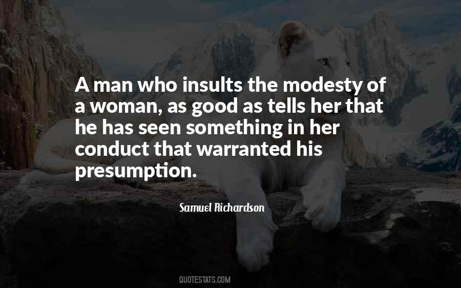 Modesty Woman Quotes #377871
