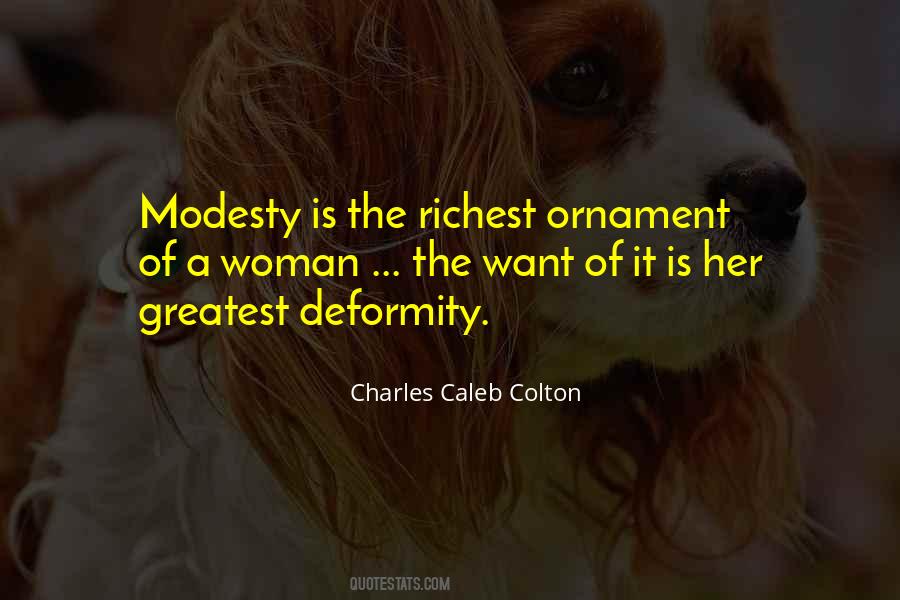 Modesty Woman Quotes #458174