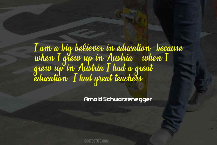 Believer In Education Quotes #402878