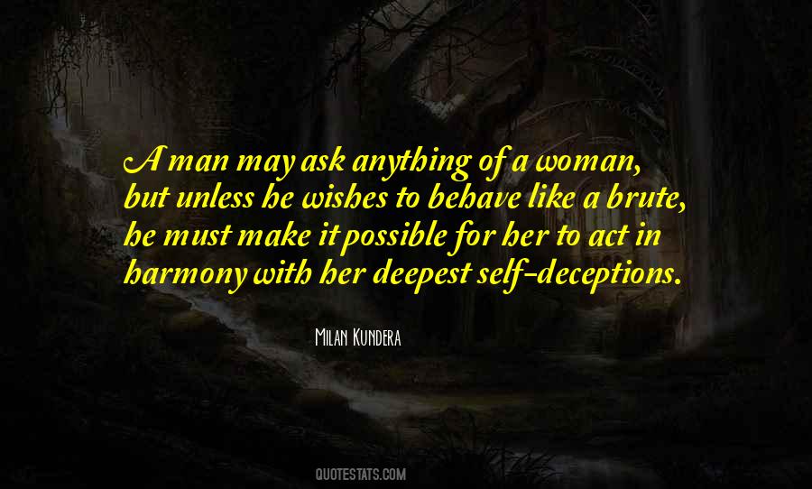 Behave Like A Man Quotes #1284999