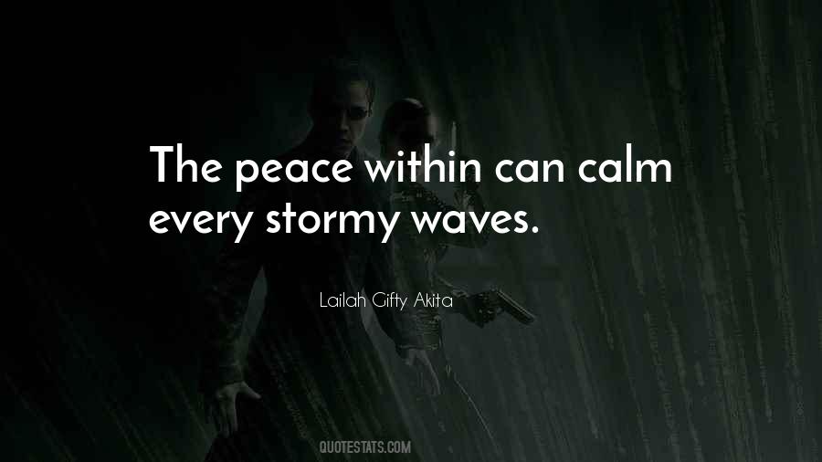 Wise Peace Quotes #1297946