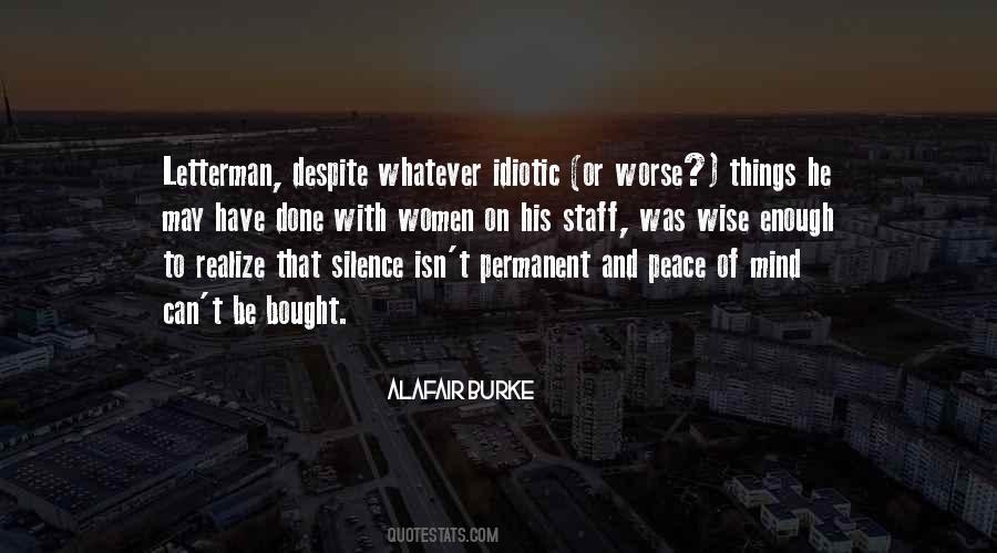 Wise Peace Quotes #1831694