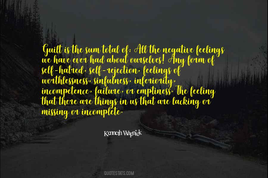 Feeling Inferiority Quotes #140260