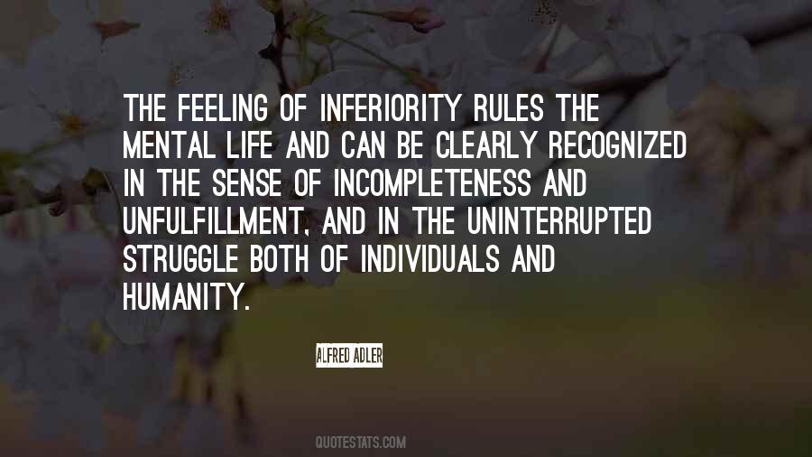 Feeling Inferiority Quotes #599489