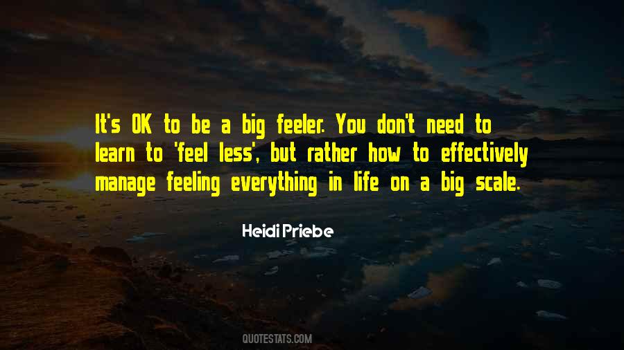 Feeling Less Quotes #1215737