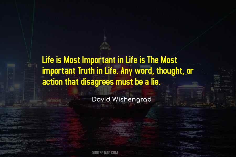 Most Important In Life Quotes #638231