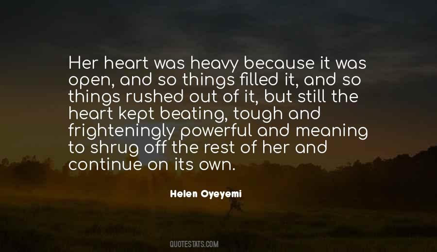 Quotes About Heavy Heart #732381
