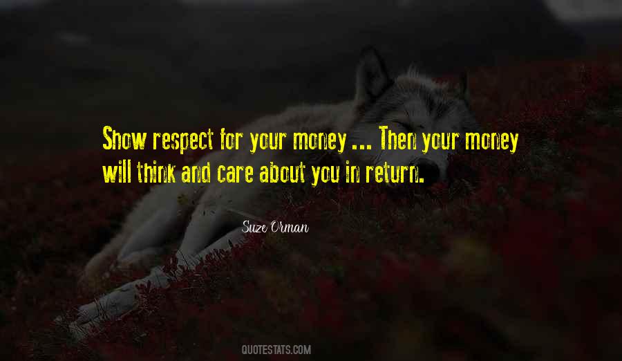 Return Money Quotes #507944