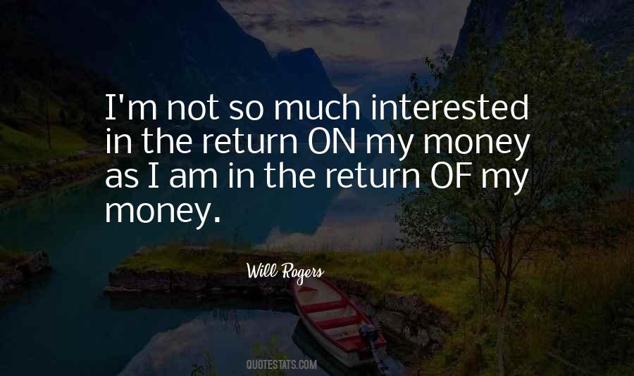 Return Money Quotes #508465