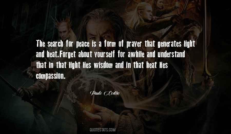Peace And Prayer Quotes #1752323