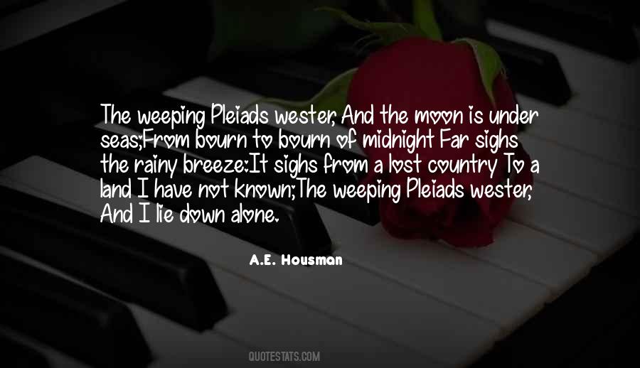 Moon Alone Quotes #1020667