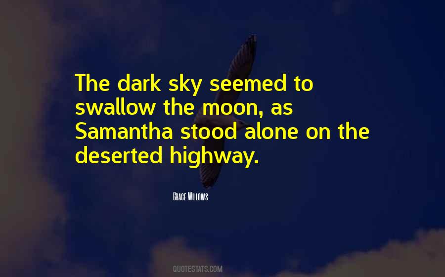 Moon Alone Quotes #1101990