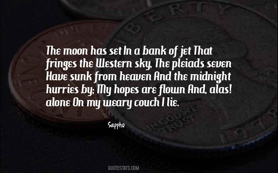 Moon Alone Quotes #989571