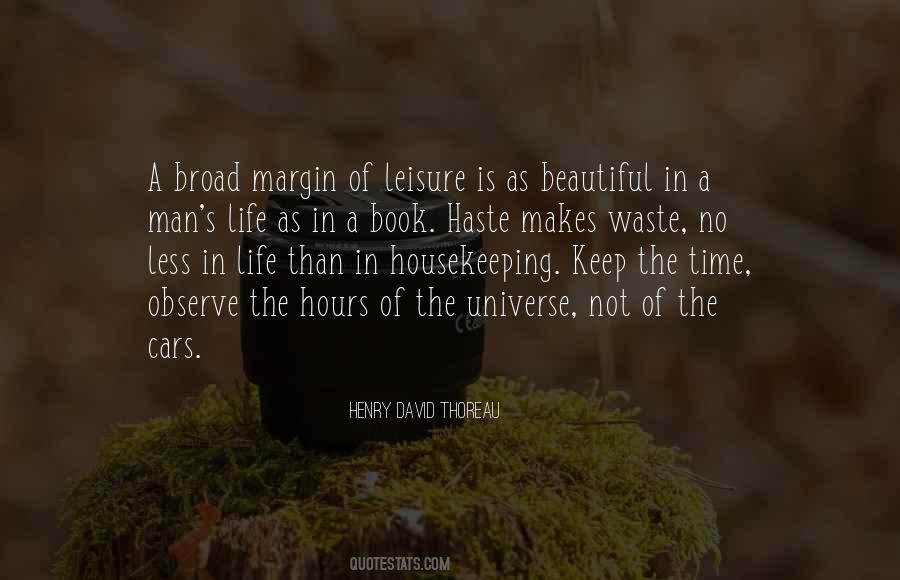 Leisure Life Quotes #258134