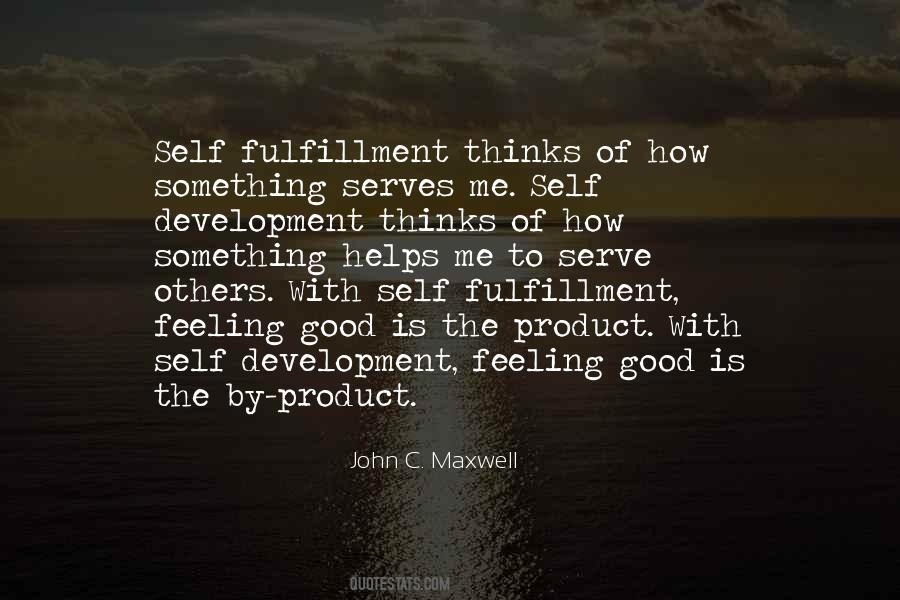 Feeling Of Fulfillment Quotes #1490483