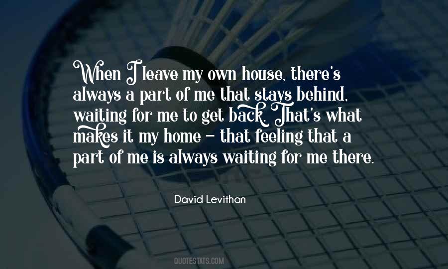 Feeling Of Home Quotes #658138