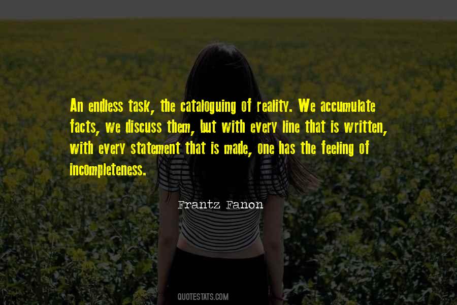 Feeling Of Incompleteness Quotes #1423389