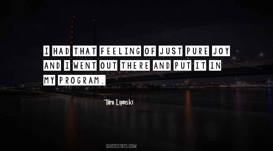 Feeling Of Joy Quotes #531721