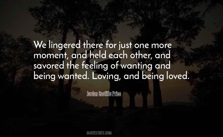 Feeling Of Not Being Loved Quotes #1611398