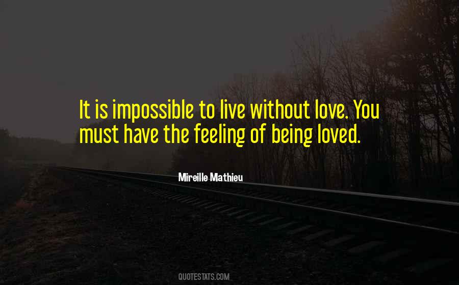 Feeling Of Not Being Loved Quotes #756009