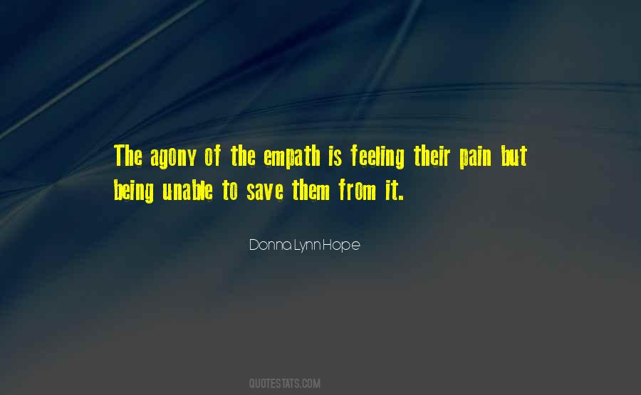 Feeling Of Pain Quotes #314330