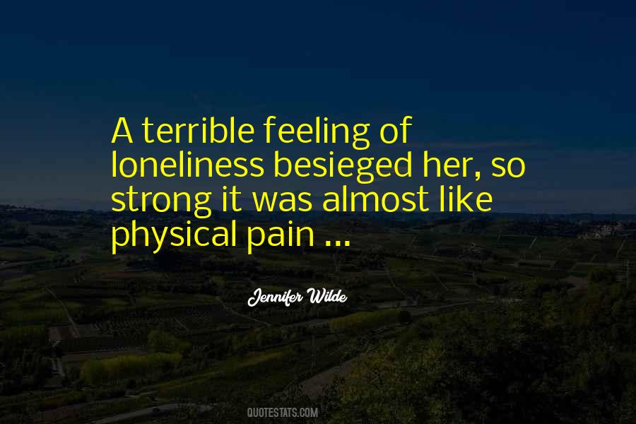 Feeling Of Pain Quotes #539674