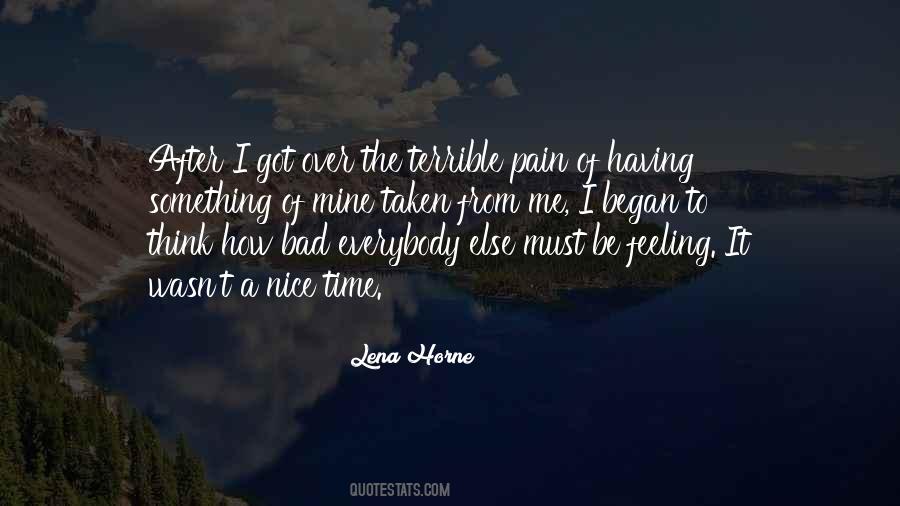 Feeling Of Pain Quotes #988997