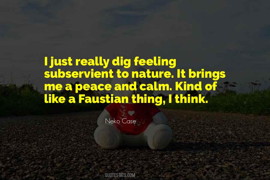 Feeling Of Peace Quotes #4597