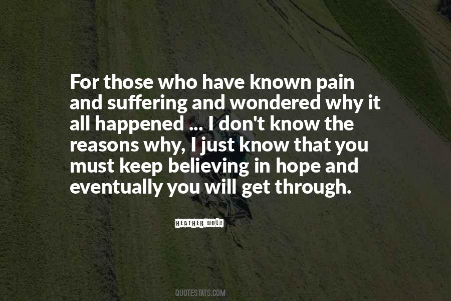Why Suffering Quotes #633762