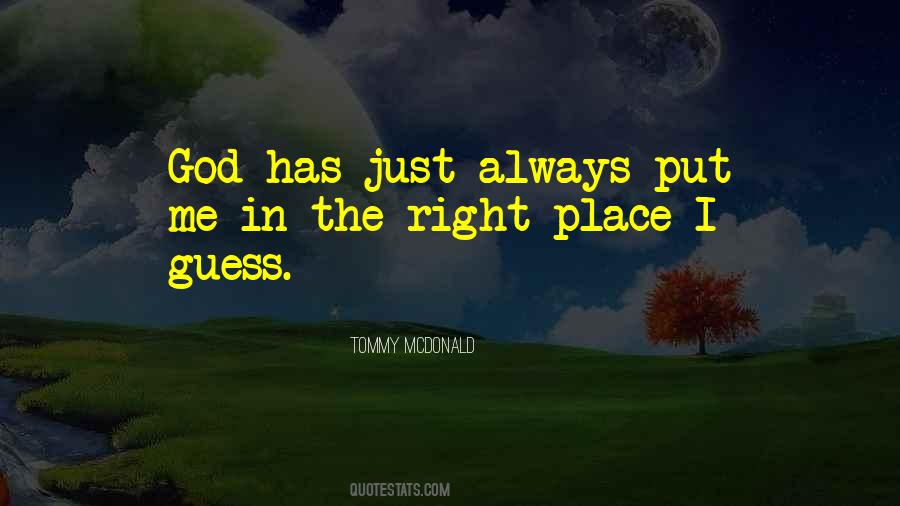 God Place Quotes #155465
