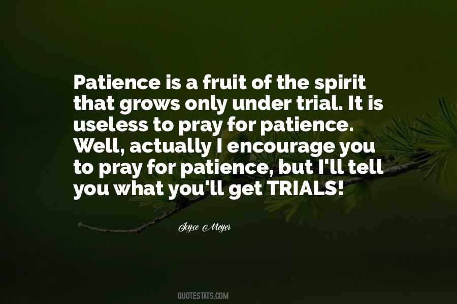 Pray For Patience Quotes #578789