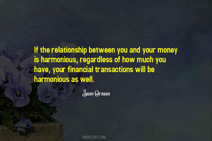 Financial Relationship Quotes #266791