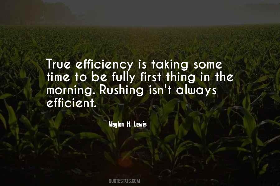 Time Efficient Quotes #1573926