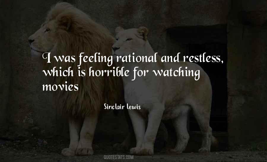 Feeling Restless Quotes #1416703