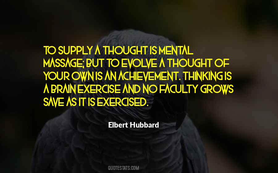 Exercise Your Brain Quotes #603034