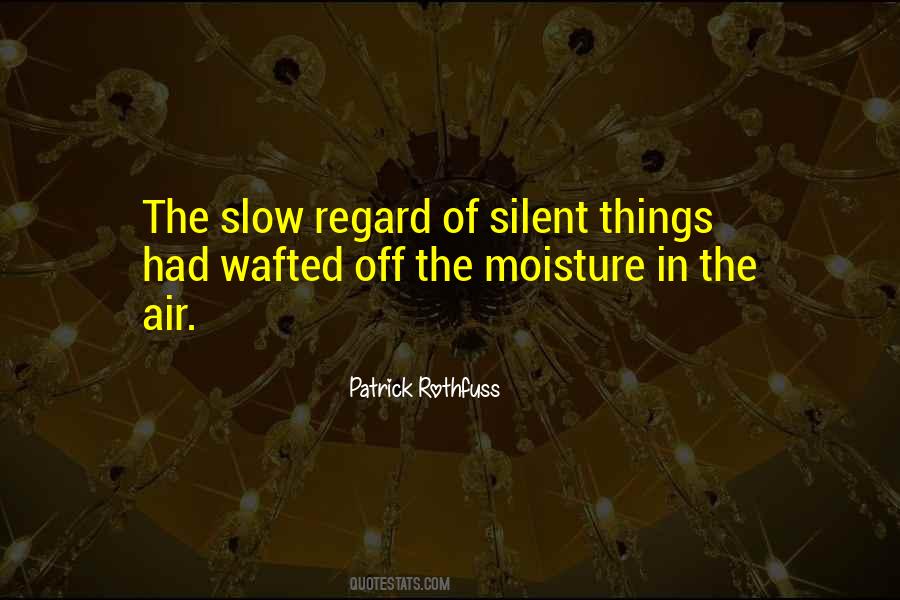 Slow Regard Of Silent Things Quotes #1701807 Slow Regard Of Silent Things Quotes #1701807
