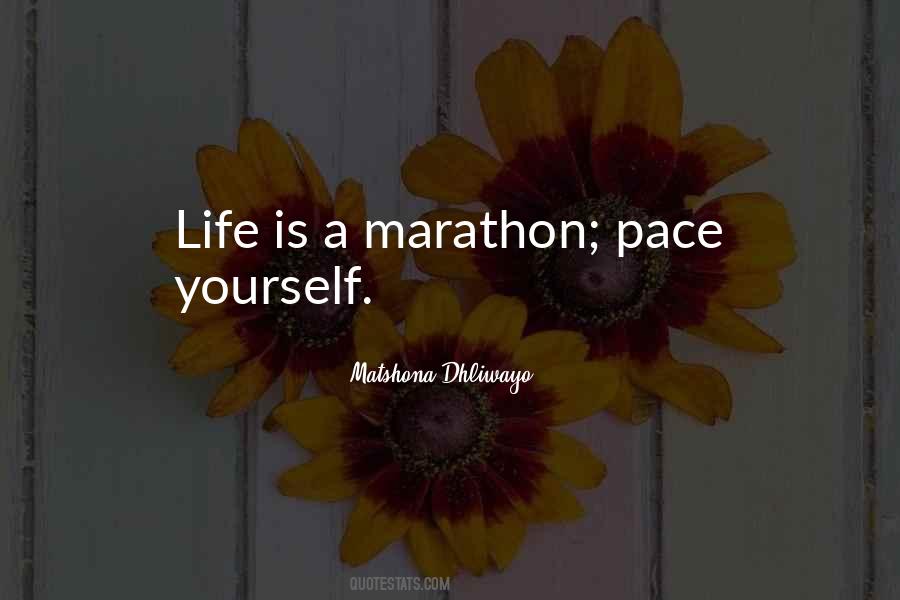 Life Marathon Quotes #103202