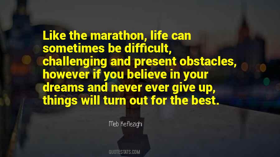 Life Marathon Quotes #14331