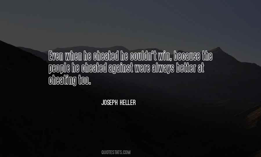 Win By Cheating Quotes #300085