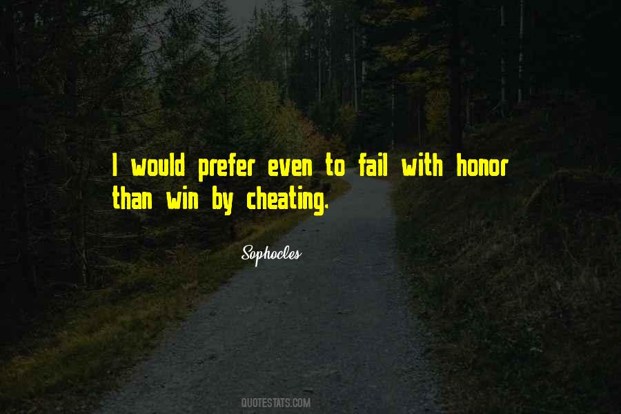 Win By Cheating Quotes #406378