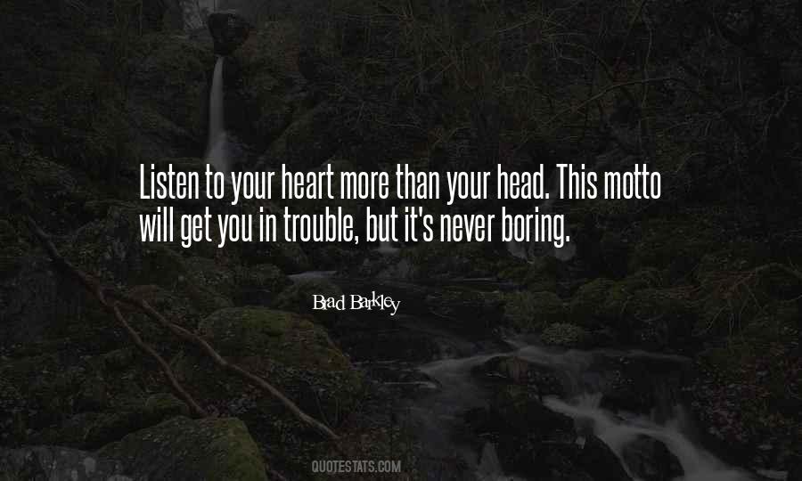 Head To Heart Quotes #214611
