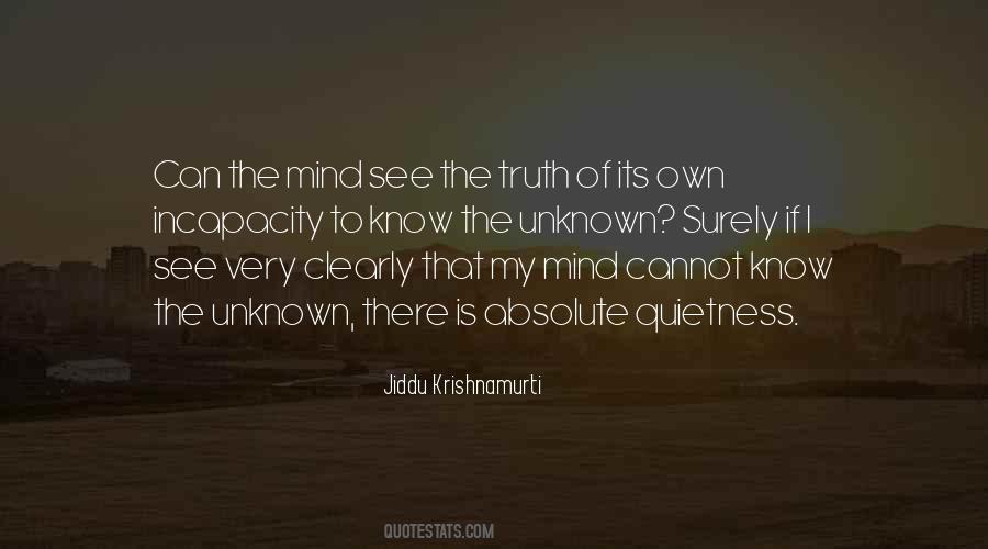 Know The Unknown Quotes #1493999
