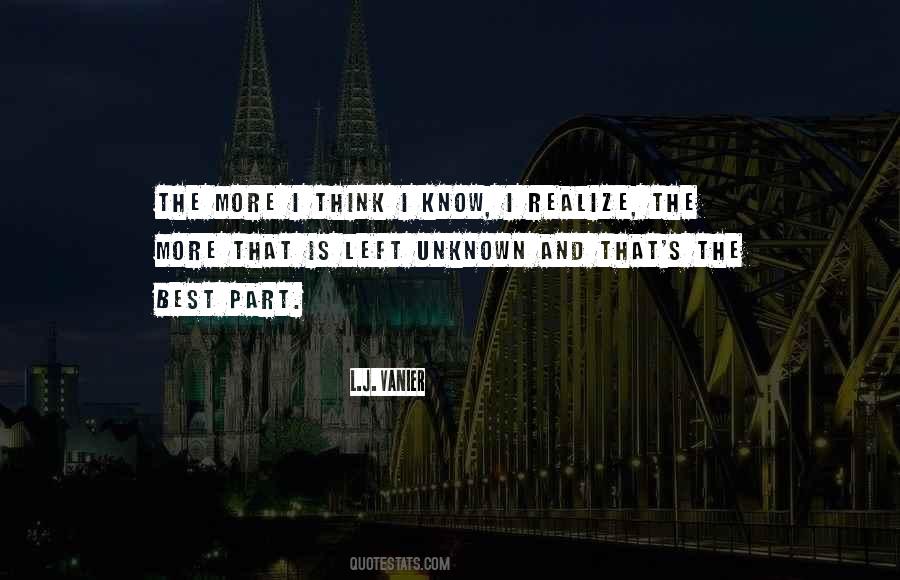 Know The Unknown Quotes #337537